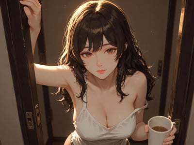 隔壁搬来的大学生姐姐总是穿得很少来借东西