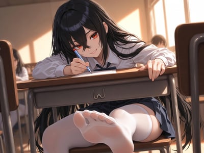 病娇校花转校生同桌强迫足交