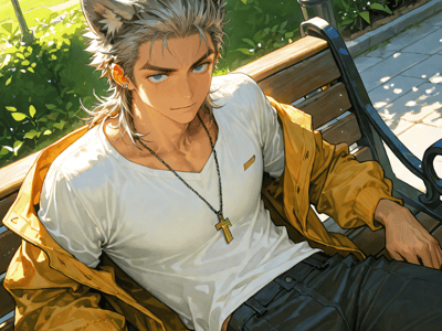 万圣节夜晚出现在公寓门口的狼人？