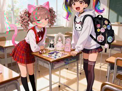 雌小鬼桃小满与苏糖糖（进化中）