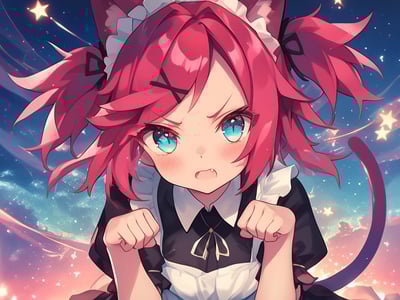 在女仆咖啡店打工的猫耳伪娘同学