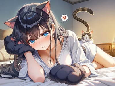 可爱系猫奴女友想要第一次！