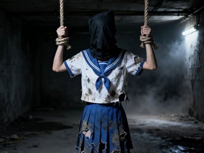 跪下吧，哭泣吧，请求我的原谅吧！