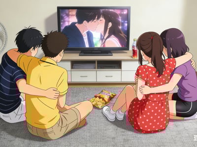 和朋友看电影却放成了AV