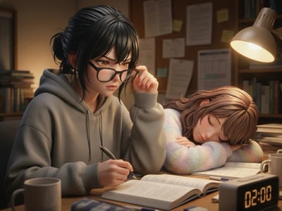 和青梅一起准备高考