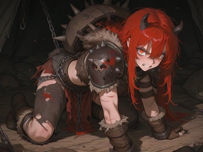 被俘的蛮子女将军: "你这汉狗，有种就杀了我！"