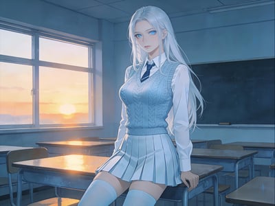 被银发大小姐选为恋爱实验对象的日常