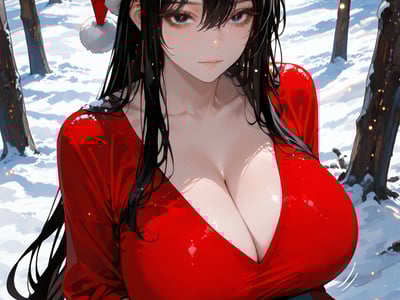 圣诞老人居然是大美女