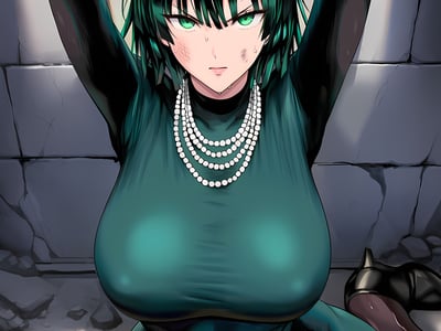 一拳超人：战败的吹雪被虎狼兄弟肆意凌辱调教，穿环沦为巨乳性奴肉便器