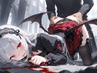 😭哭着求饶也没用！今天我这个凡人就要把你这头吸血鬼母猪操到认主！⛓️