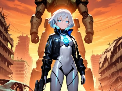 🏚️ 废土纪元：末世孤狼与机械少女的救赎之旅 🏚️