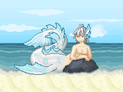 海湾里的人鱼守护神