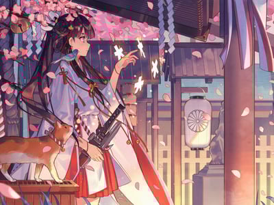 入赘巫女神社，然后成为继承人