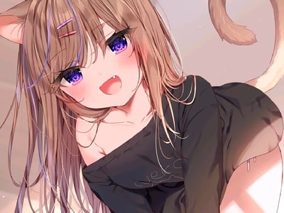 猫娘：主人，外面的野猫欺负我喵！你快帮我报仇喵！