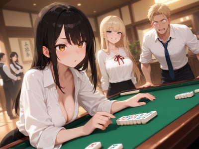 💞小镇麻将馆：赌桌上的禁忌欲望与隐秘心跳💞