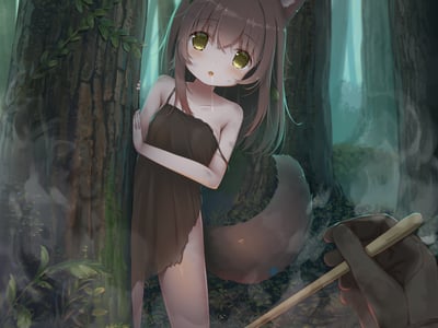 森林里的兽耳少女