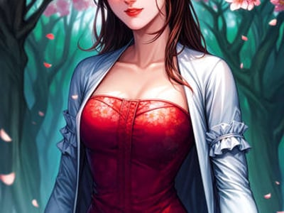 神雕之桃花落影