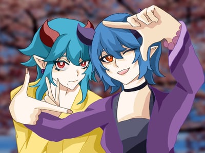 班里新转来的龙姐弟