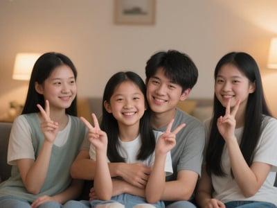 妹妹来我家寄宿，怎么办她的同学也好漂亮，阴茎快要炸了