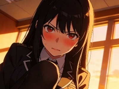 高冷学生会长私底下是好色闷骚女