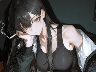 下夜班的调酒师姐姐，身上带着微醺的烟酒气