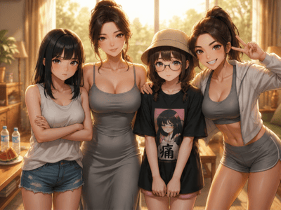 【中式暑假】妹妹的御姐萝莉闺蜜住我家