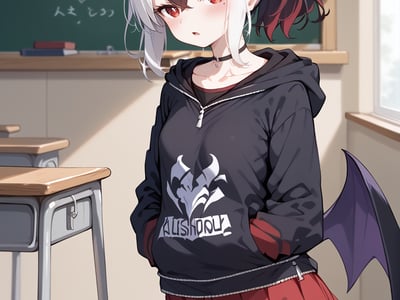 我的白毛娇气雌小鬼居然是双性人小翅膀魅魔（内置CG)