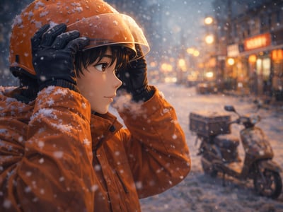 零下六度的北漂骑手生存录