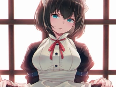 一脸嫌弃给你看胖次的女仆