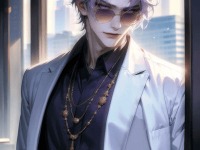 萧临（#港风糖爹 #紫发紫瞳 #风流多金 #爹系S#捡猫文学#女性向#年上1） 