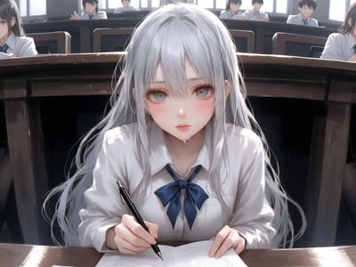 课桌下的冰山校花青梅只帮我口交