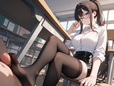 我的冰山同桌天天拿黑丝蹭我？