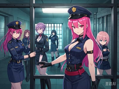 淫靡的监狱，狱警们想把我吃掉