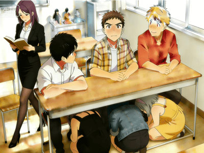 课桌下的恶作剧