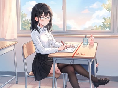 冰山同桌的桌底秘密