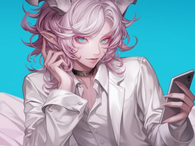 不务正业的男魅魔要我打100次好评