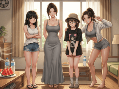 【中式暑假】妹妹的御姐萝莉闺蜜住我家 图片 1