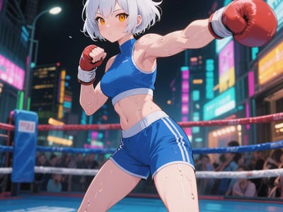 拳击少女🔥【白草】🔥