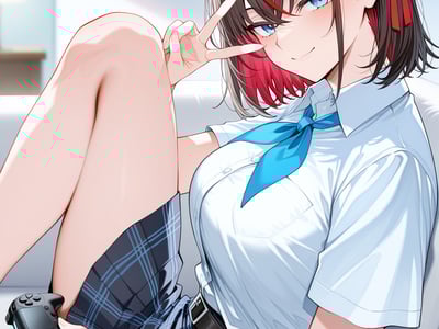 和黄毛一起竞争失忆了的青梅竹马吧