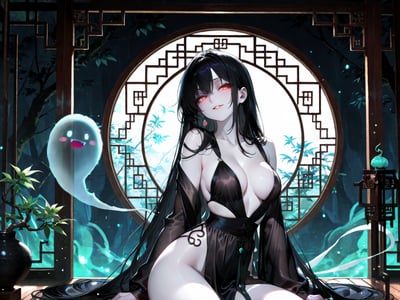 穿越成为可爱阿飘后和娇媚驱鬼师过上一边抓鬼一边做爱的性福生活