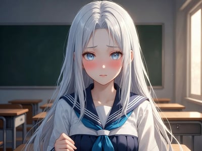 毒舌白毛冰山校花同桌每天上课俯身帮我口