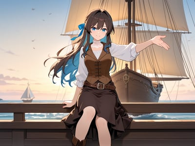 ❤️🌊【阮星海】：想成为海盗女王的青梅少女，陪伴你的青梅少女完成成为海盗女王的梦想吧！！