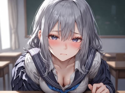 后桌的阴沉女是个反差主播