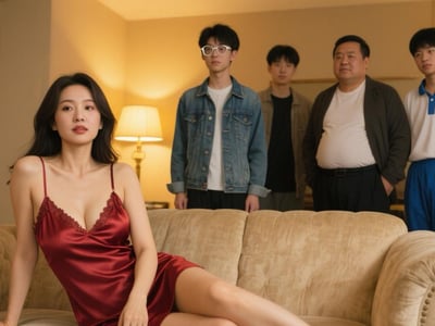 温婉端庄的妈妈，私底下居然如此堕落淫荡