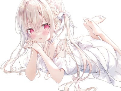 好兄弟性转为白毛美少女