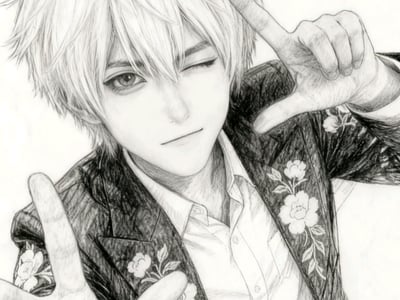 超级话多的白毛