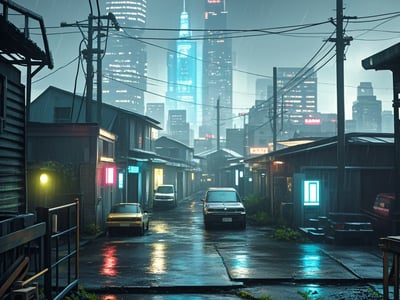 赛博大都市的阴影下挣扎