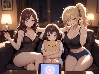 女友叫来三个闺蜜防止我出轨