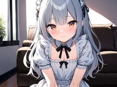 与突然出现的女仆……