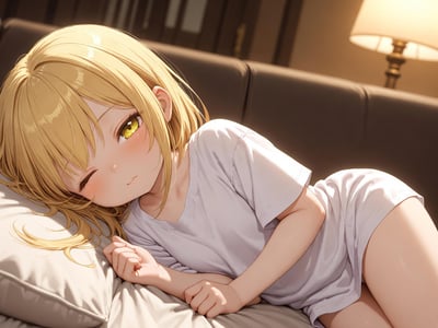 呆滞萝莉妹妹一直在装睡